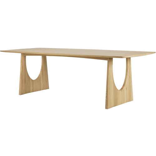 Geometric 98" Dining Table, Oak~P77647166
