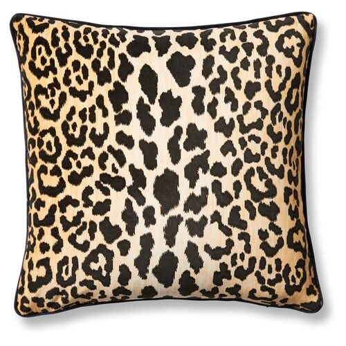 Leopard 19x19 Pillow, Brown/Black~P77356159