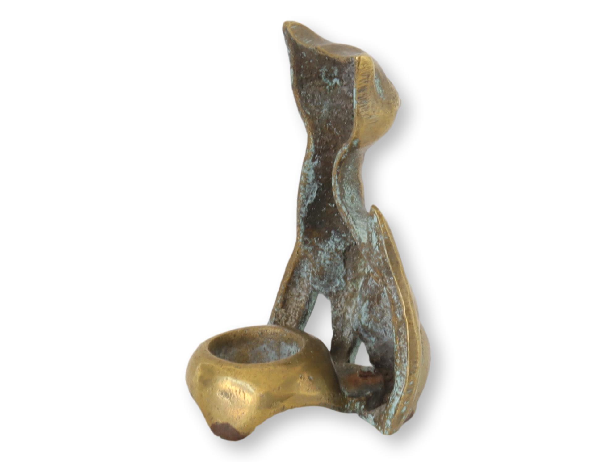 Brass Cat Candleholder~P77679950