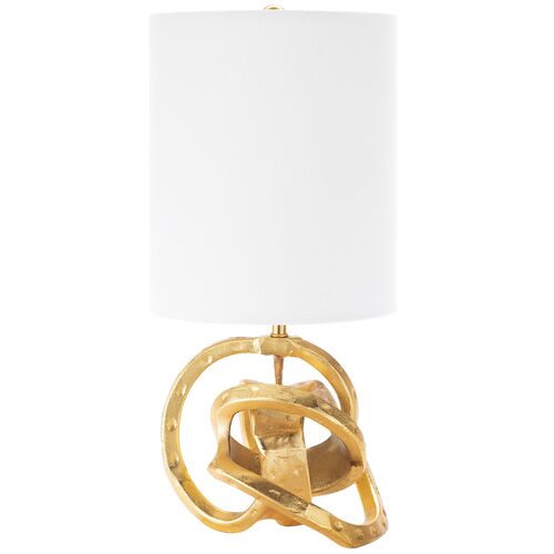 Mini Knot Table Lamp, Soft Gold~P77196687