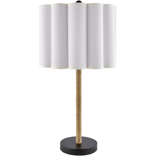 Whitlea Straight Table Lamp, Natural Paper/Black
