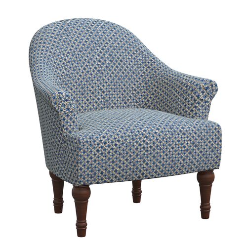 Preeti Accent Chair, Aalap Blue
