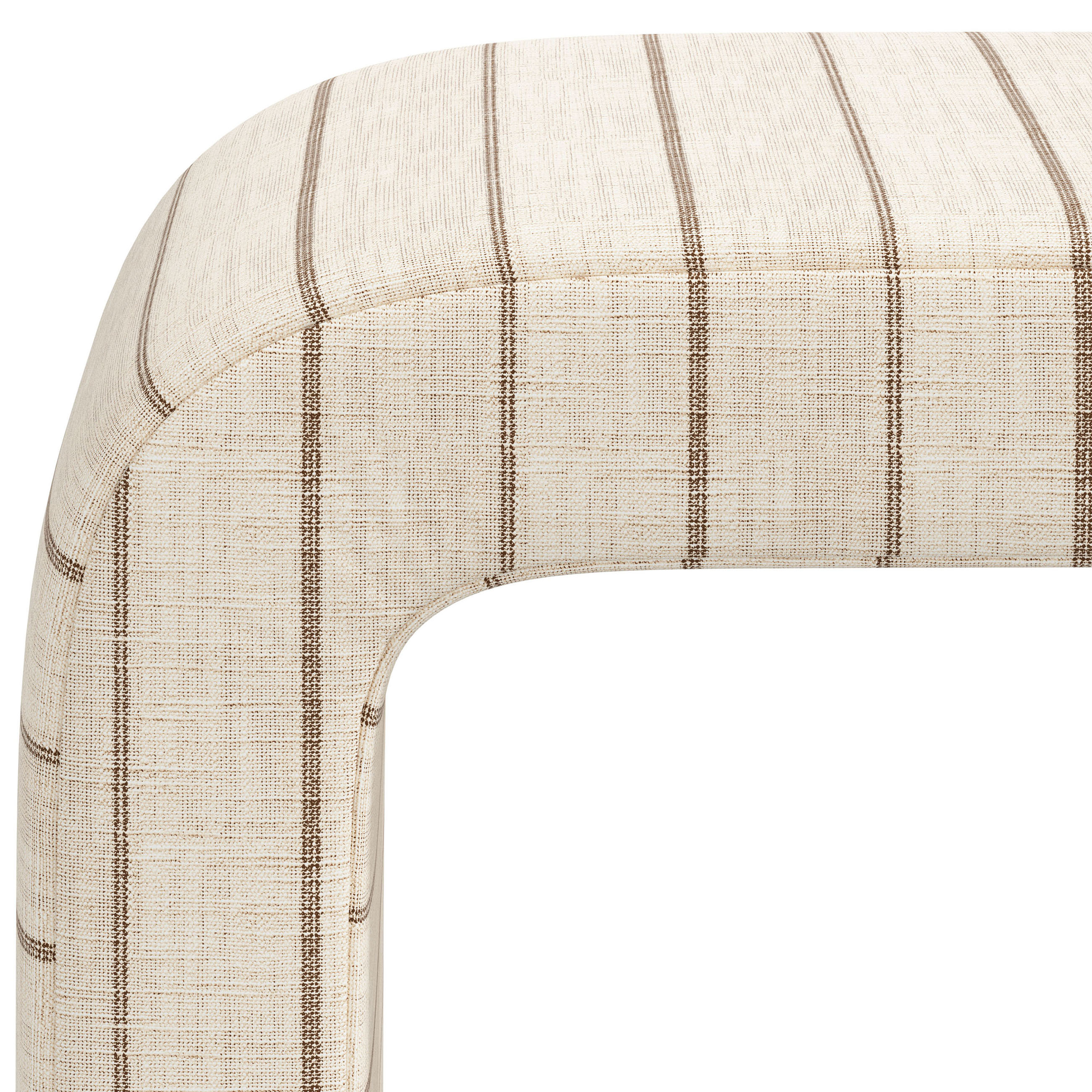 Celia Waterfall Ottoman, Pinstripe