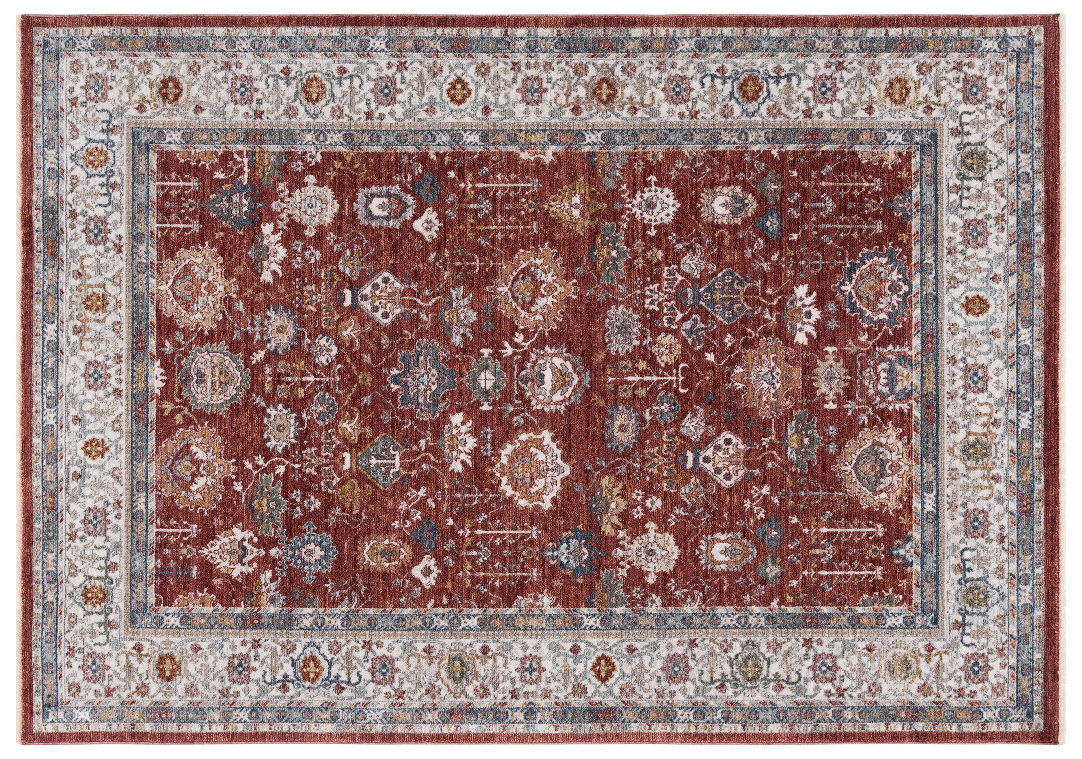 Lauren Ralph Lauren, Fairhaven Rug, Red/Ivory Blue | One Kings Lane