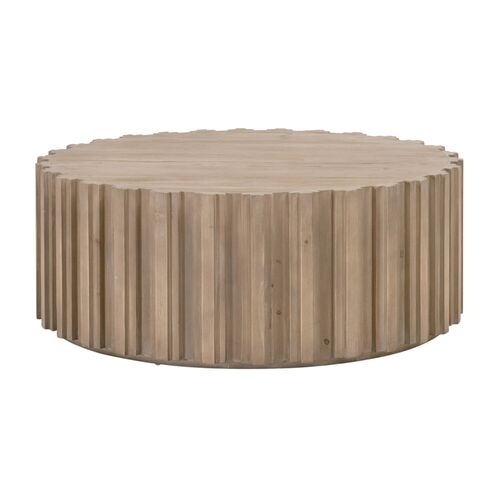 Jean Round Coffee Table, Smoke Gray