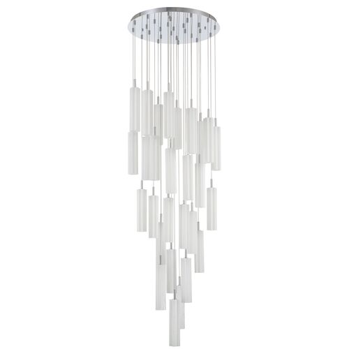 Addis 26" Integrated LED Multi-Light Pendant, Polished Chrome Addis 26" Integrated LED Multi-Light Pendant, Polished Chrome
