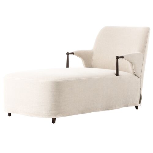 Brently Chaise, Beige