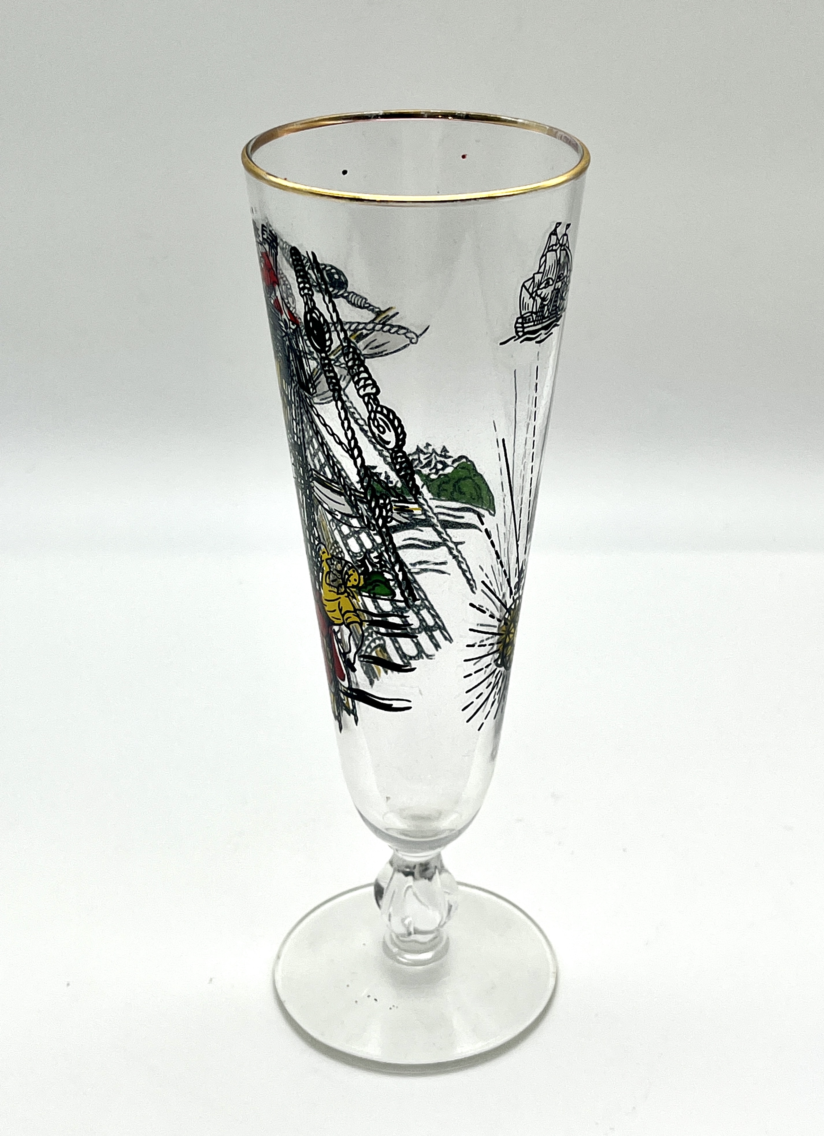 Vintage Pilsner Beer Glasses