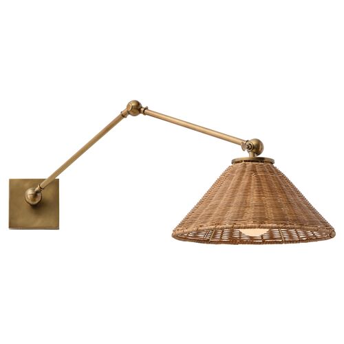 Padma Sconce, Brass/Natural~P77360269