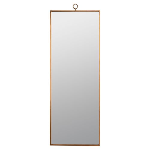 Leona Leaning Floor Mirror, Gold~P77536334