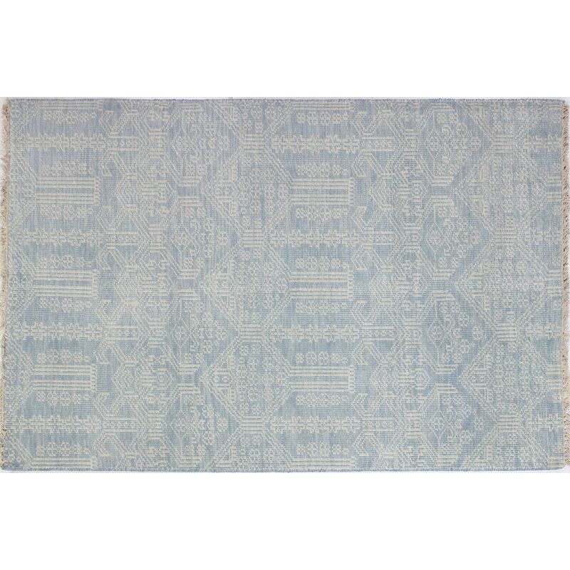 Candace Hand-Knotted Rug, Light Blue