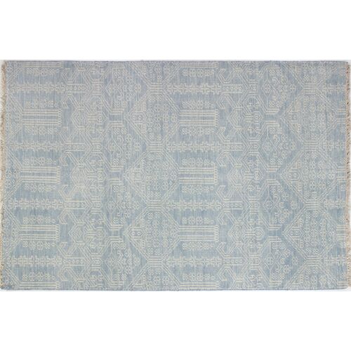 Candace Hand-Knotted Rug, Light Blue~P77284134