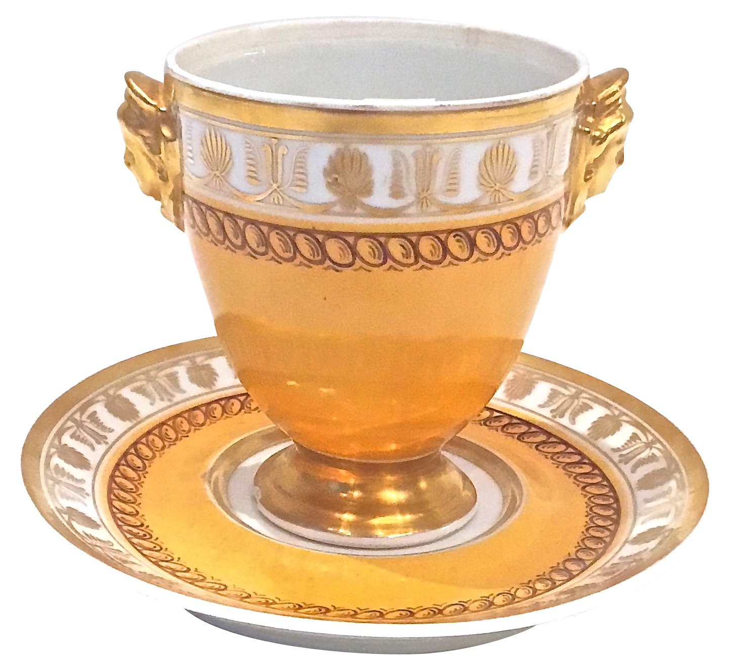 French Le Tallec Porcelain Cup & Saucer~P77465074