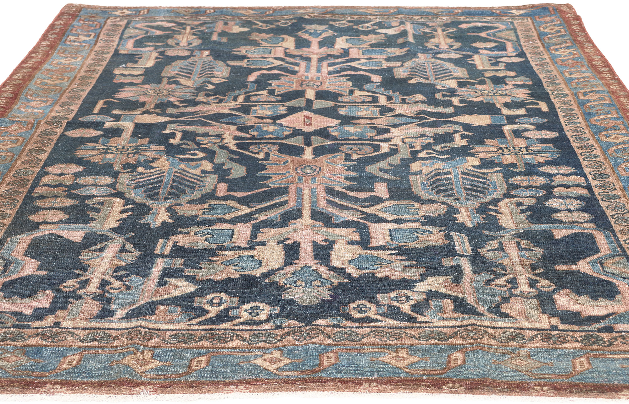 Antique Persian Malayer Rug, 4'05 x 6'05~P77687671