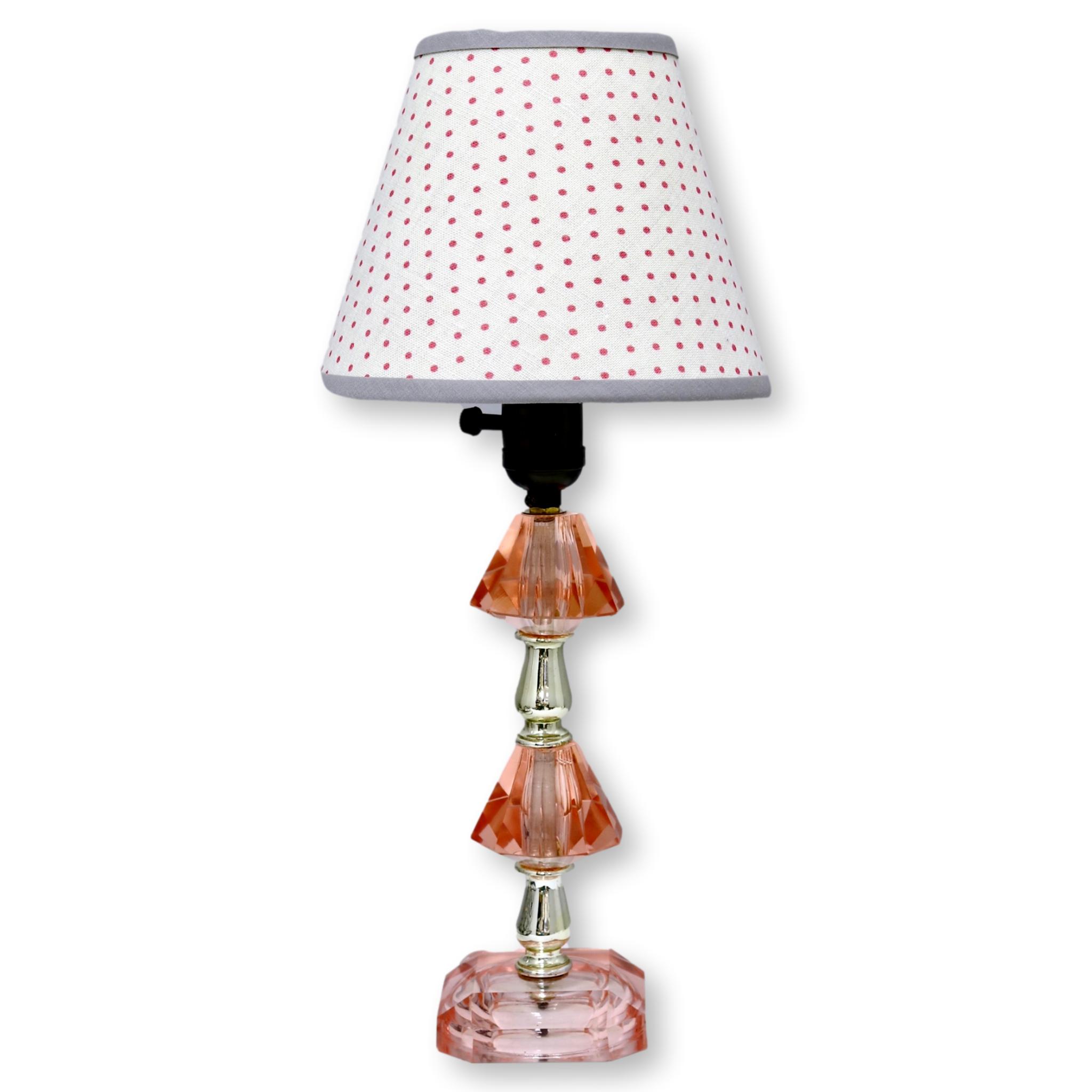 Midcentury Boudoir Lamp w/ Custom Shade~P77565317