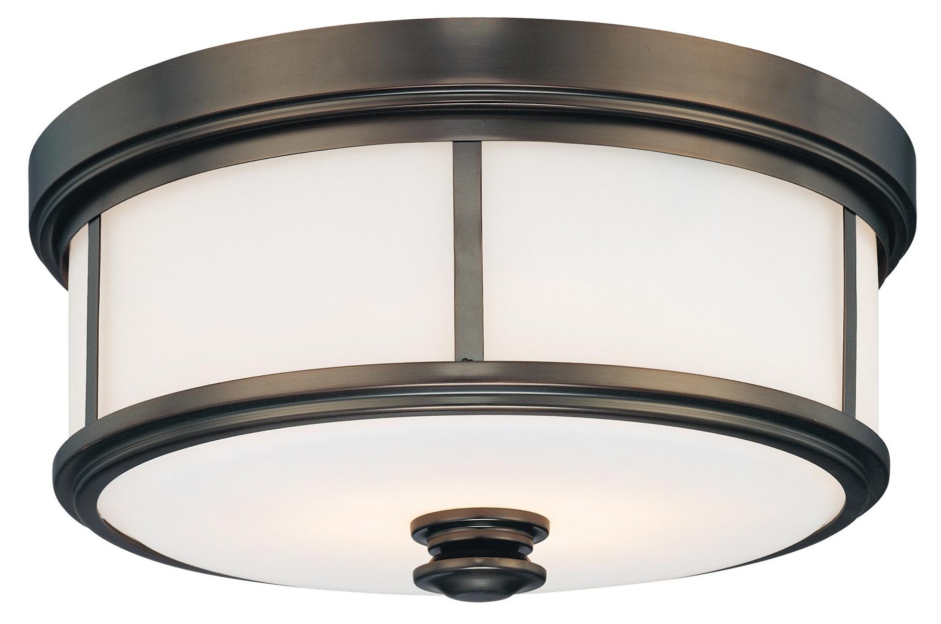 Harbour 2-Light Flush Mount, Bronze | One Kings Lane