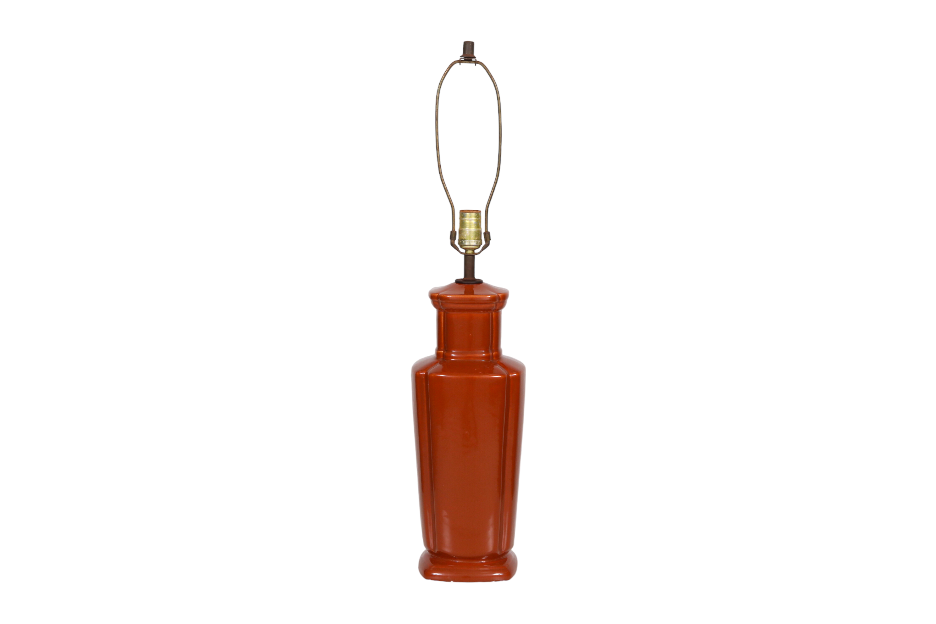 Caramel Colored Ceramic Table Lamp~P77669288