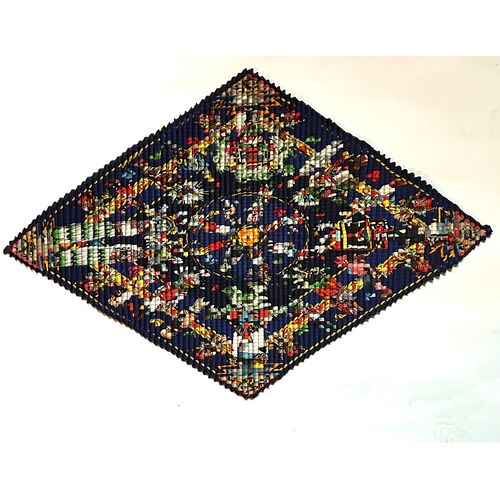 Herm�������s Kachinas Double-Pleated Scarf~P77719142