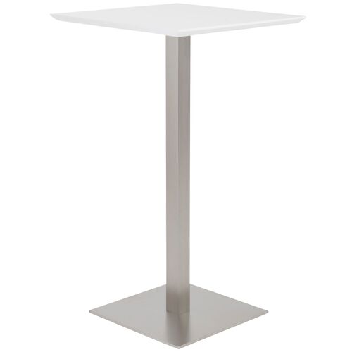 Ivoria 24" Bar Table, White