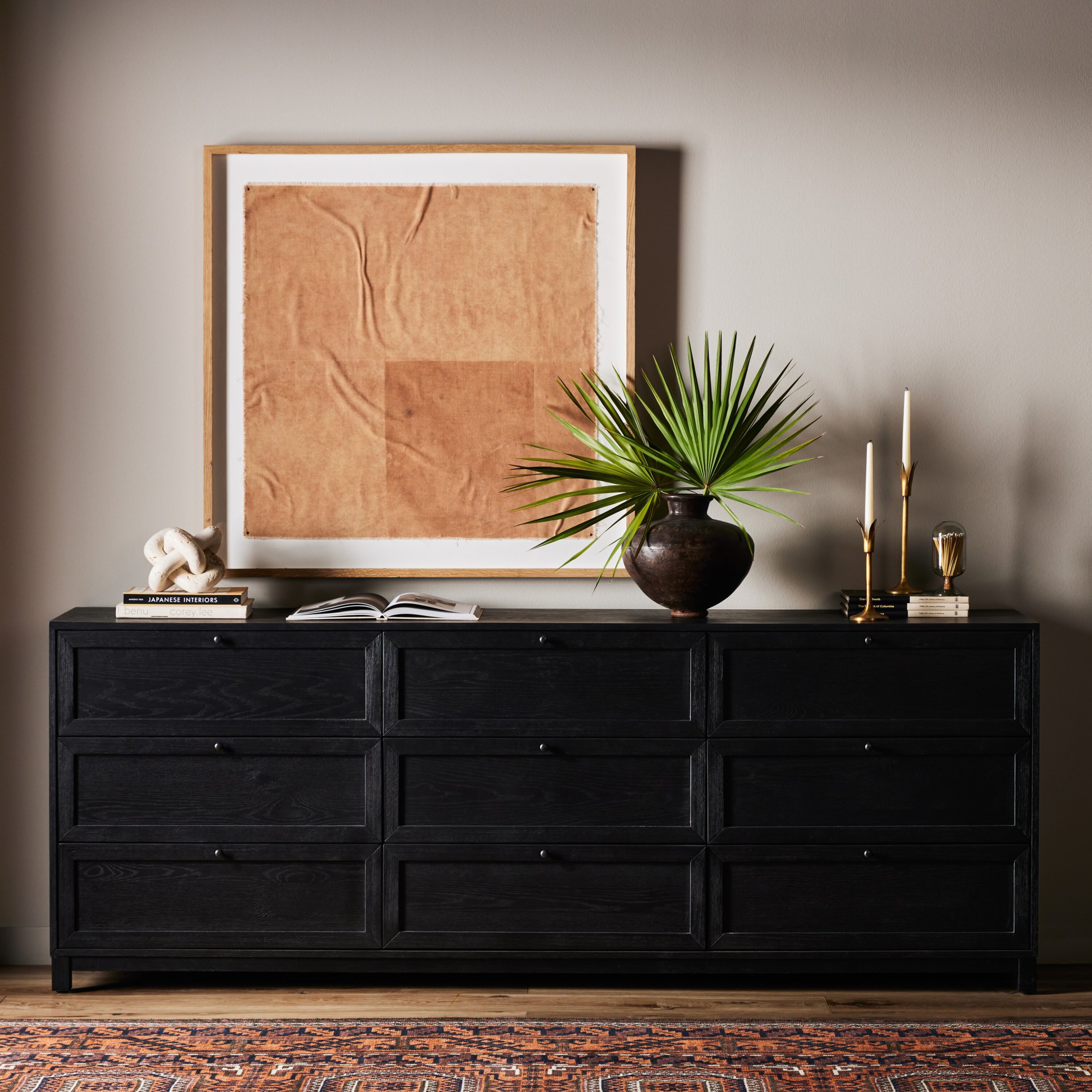 pottery barn black dresser Rosalie 7-Drawer Dresser, Brown/Heritage Walnut