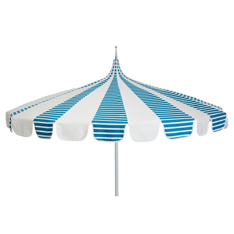 Aya Pagoda Patio Umbrella, Regatta Blue