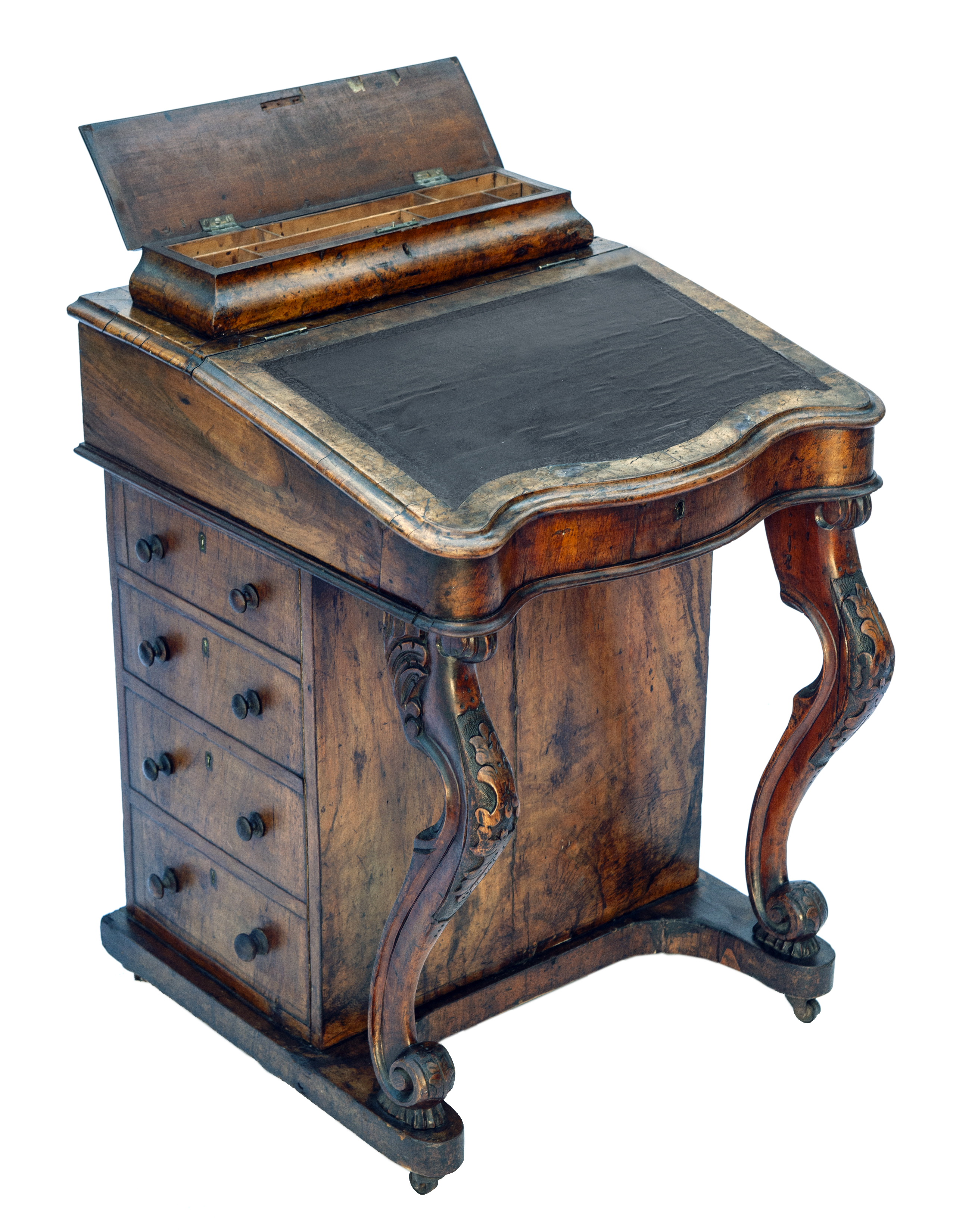European Antique Walnut Davenport Desk~P77687484