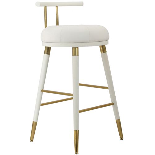 Jairo Vegan Leather Counter Stool, Cream Jairo Vegan Leather Counter Stool, Cream