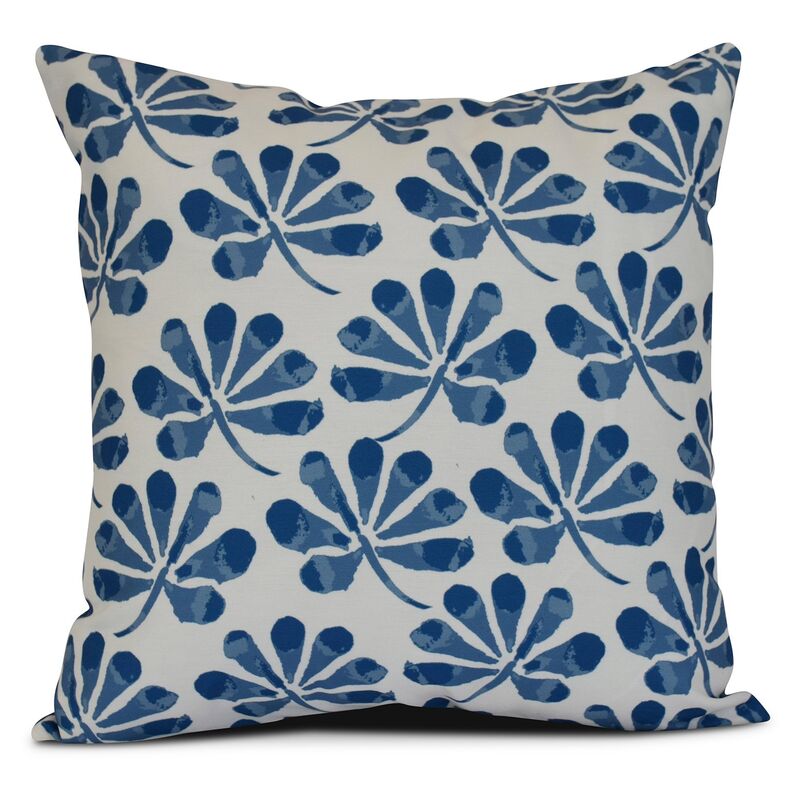 Petal Outdoor Pillow, Blue