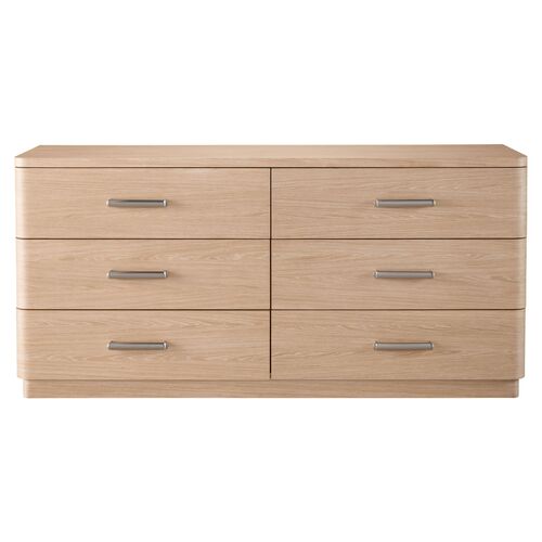 Avani 6-Drawer Dresser, Natural Oak