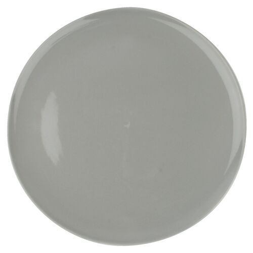 S/4 Shell Bisque Dinner Plates, Gray~P77452516