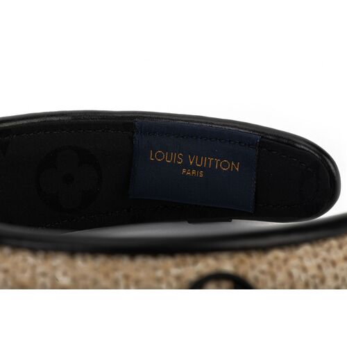 Louis Vuitton Yellow Strawgram Raffia & Leather Visor Hat Louis Vuitton