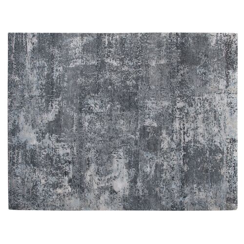 Carter Hand-Knotted Wool Rug, Charcoal