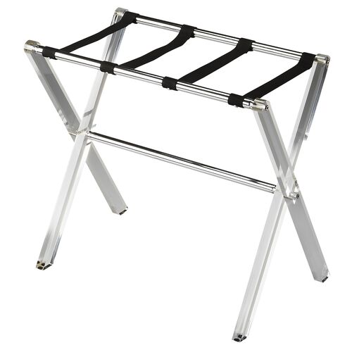 Milly Clear Folding Acrylic Luggage Rack