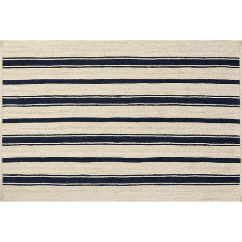 Calathea Striped Jute Area Rug