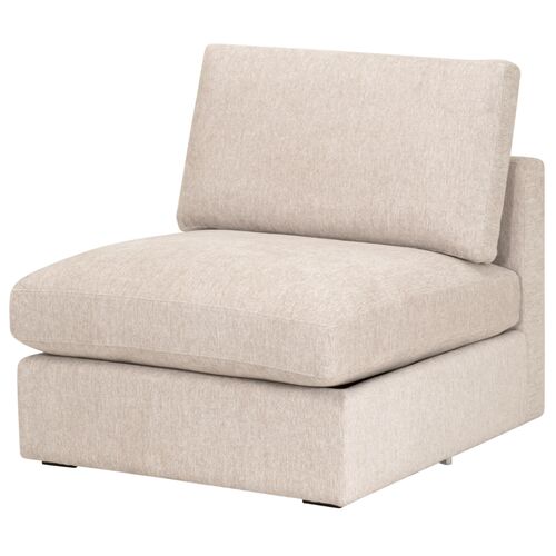 Dalton Modular Armless Chair, LiveSmart Halifax Ivory