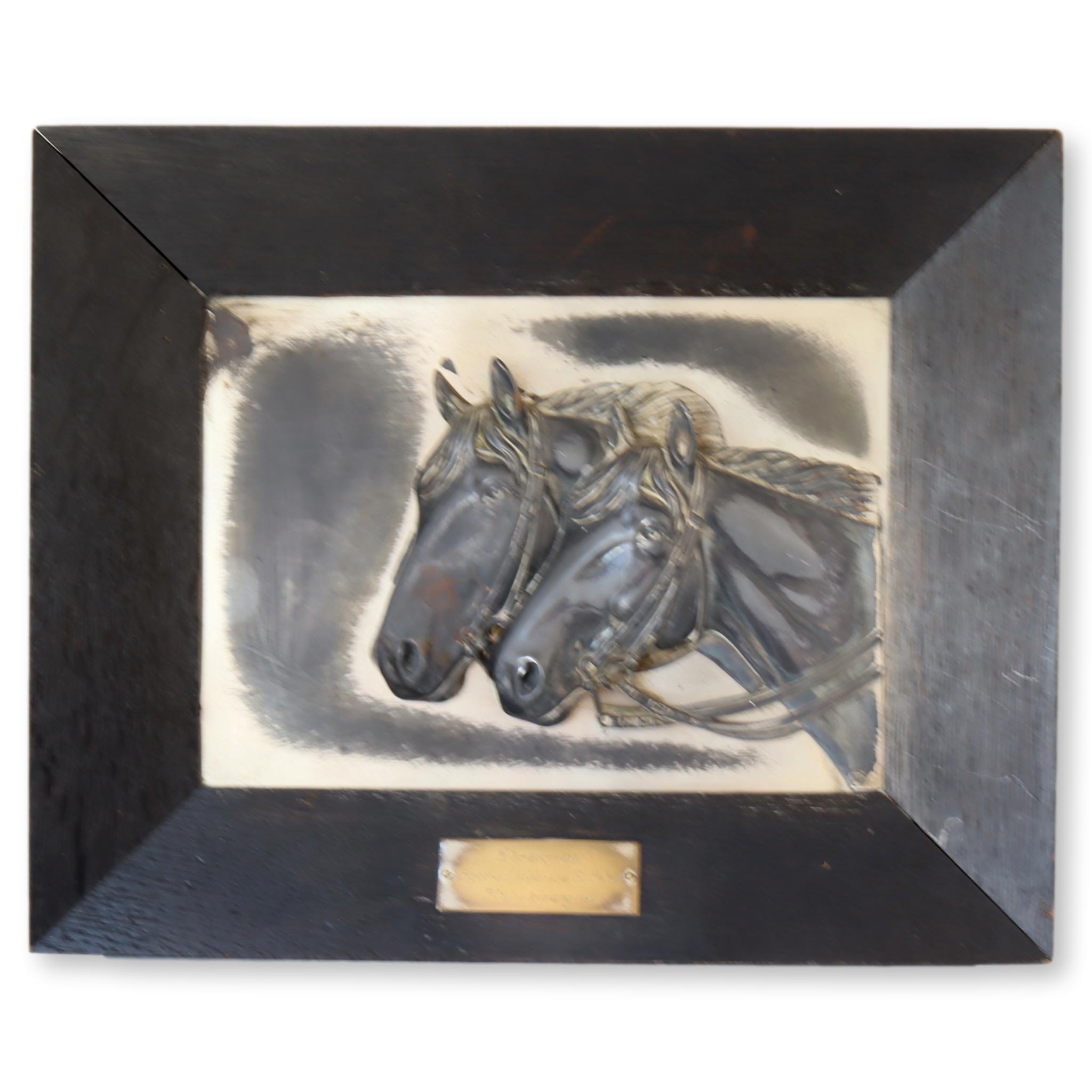 1939 Equestrian Trophy Plaque~P77659447