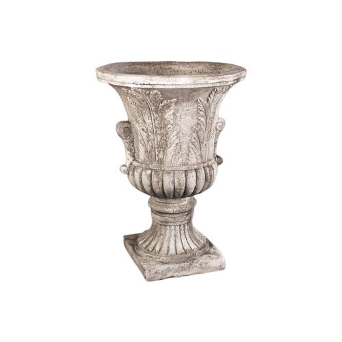 30" Acanthus-Leaf Urn, Cathedral White~P76449769