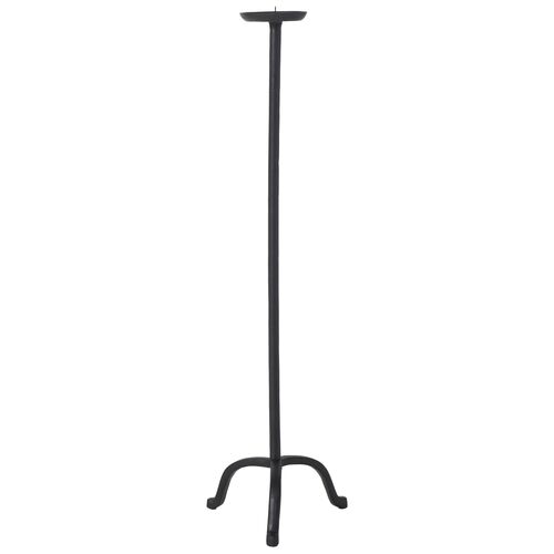 Agra Cast Aluminum Candle Holder, Matte Black Agra Cast Aluminum Candle Holder, Matte Black