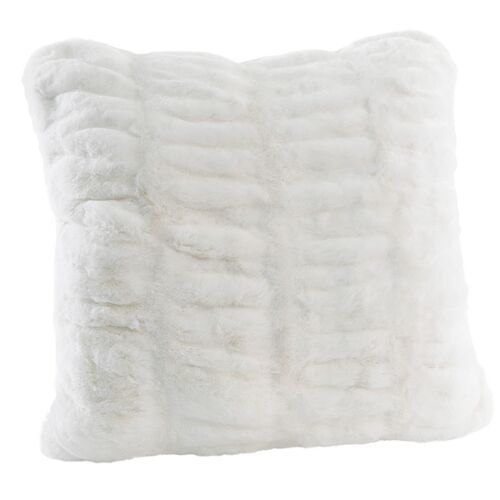 Savannah Faux Fur Pillow, Snow Mink~P77618548