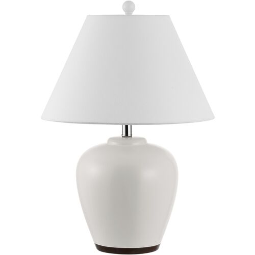Ethan Ceramic Table Lamp, Ivory/Antique Brown~P77643719