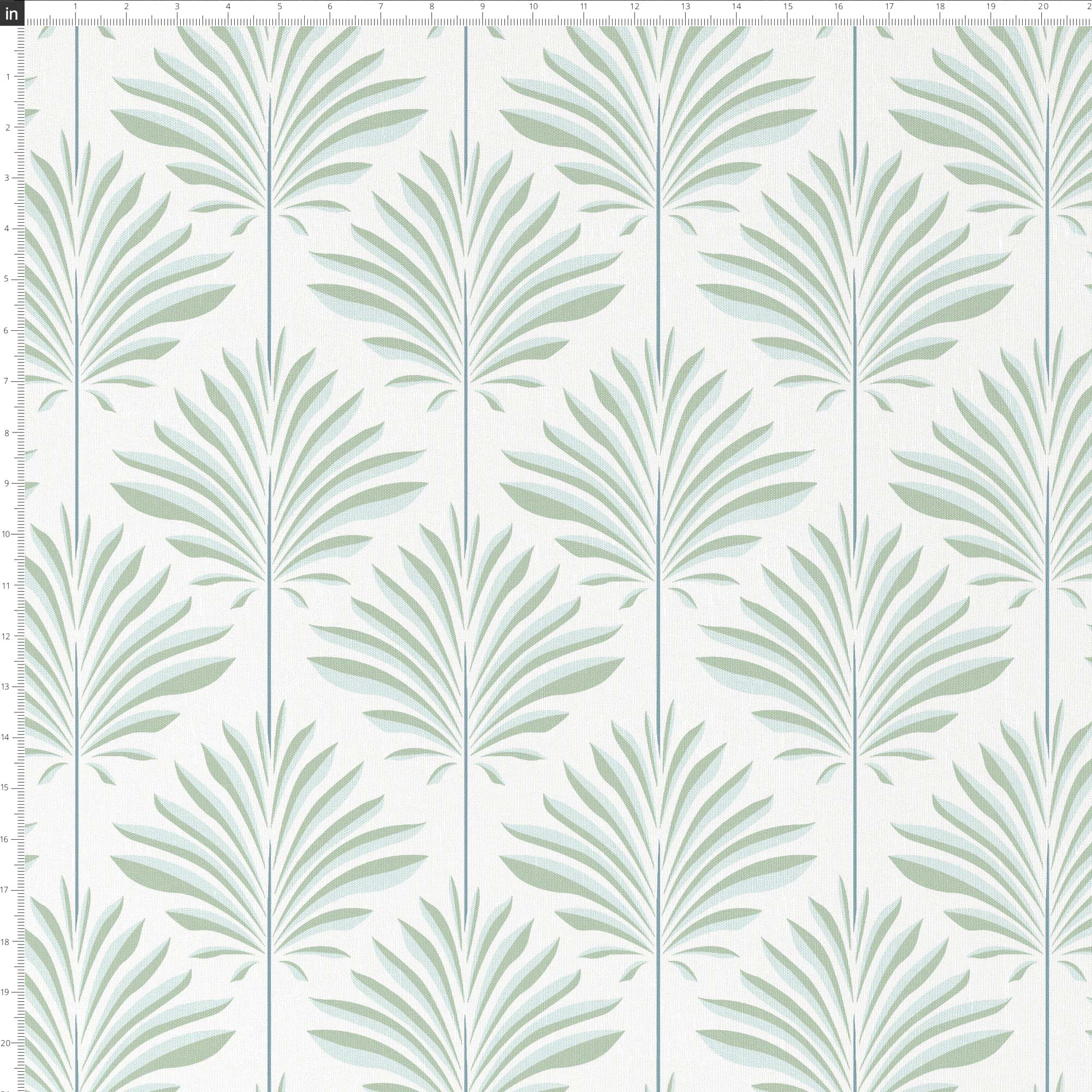 Edith Slipcover Dining Banquette, Cerifera Palm