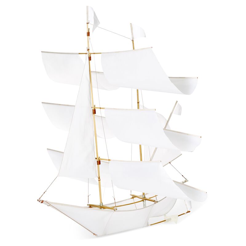 Haptic Lab - Sailing Ship Kite, White | One Kings Lane