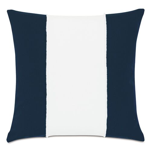 Zuri 20x20 Outdoor Pillow, Navy/White~P77610113