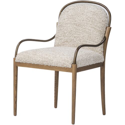 Demi Upholstered Dining Chair, Ivan Stone