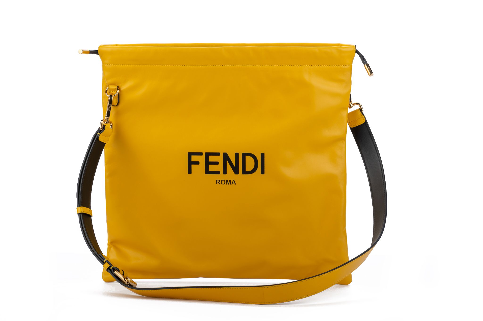 Fendi New Large Yellow Cross Body Bag~P77657666