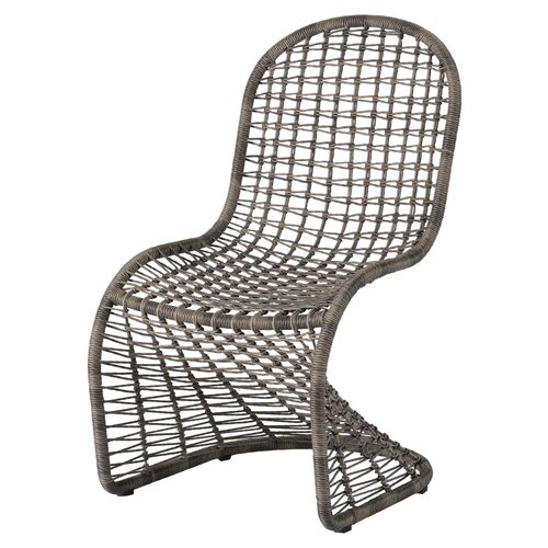 Coastal Living Malakai Outdoor Dining Chair, Charcoal