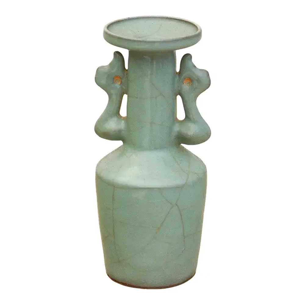 Antique Longquan Celadon Mallet Vase~P77728995