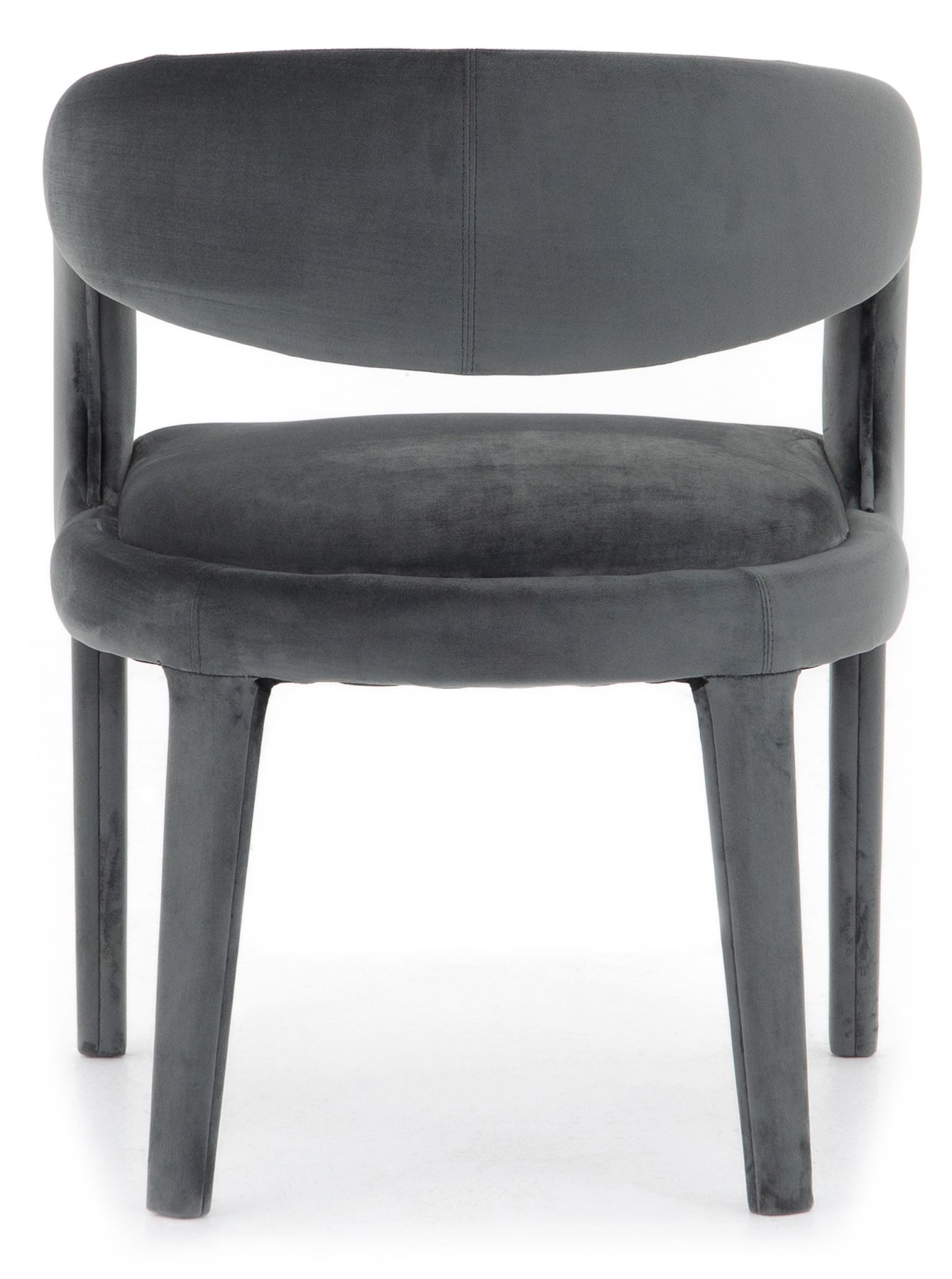 Charcoal velvet online chair