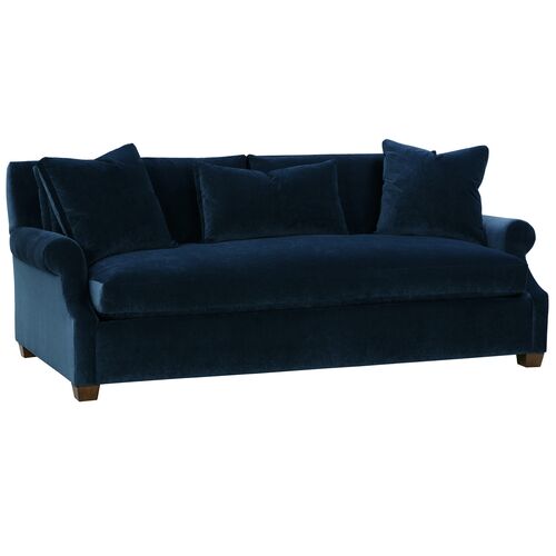 Juliette Velvet Bench-Seat Sofa