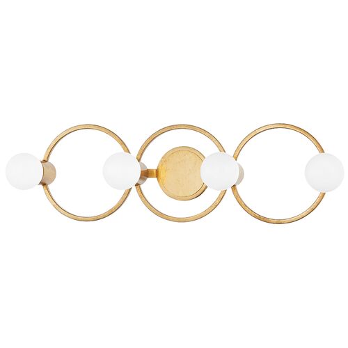 Lucienne Vanity Three Ring Wall Sconce